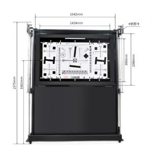 Electric Resolution Test Chart , Multi Test Charts Bracket T1422-4D Caster Design