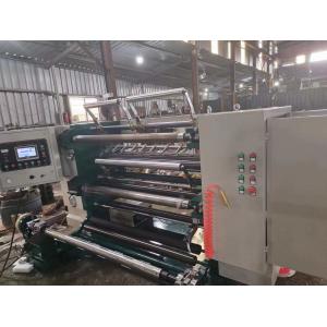 China 1300mm Non Woven Fabric Roll Cutting Machine Fabric Cutting And Rewinding Machine 0-200m/Min supplier