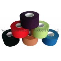 China Brown Blue Black Cotton Sports Tape Color Trainers Cotton Adhesive Athletic Tape on sale
