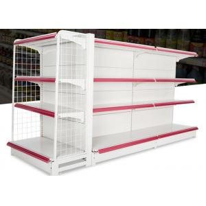 China Iron Steel 4 Layers Supermarket Display Racks With Double Sided / Single Sided supplier