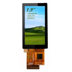 China 1.9 IPS TFT LCD Touch Screen 170x320 Ângulo de visão completo com CTP e SPI/MCU Interface supplier