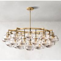 China Bulb Type Incandescent Antique Farmhouse Chandelier Glass Ceiling Light Classic Style on sale