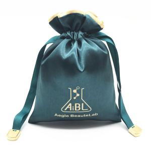 China OEM ODM Fabric Drawstring Gift Bags 100% Silk Drawstring Bag supplier