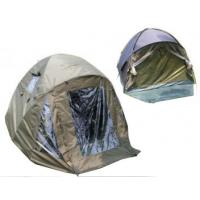 overwrapの地上止め釘及びPEのgroundsheetが付いている防水コイ釣テントを半球形に作って下さい
