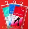 Eco-friendly Hanger Zipper Bag/Rigid Handle Zipper Bag/Hook Handle Poly bag,