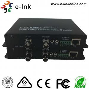 China Ethernet  over Fiber Converter SD/HD/3G-SDI + RS485/RS422/RS232 Data + 10/100M supplier