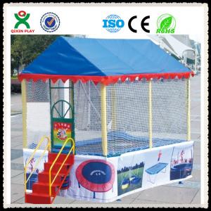 Kids Outdoor Cheap Trampoline Price / Cheap Children Trampoline With Tent Cover QX-117F