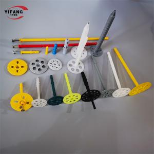1.3mm 120mm Plastic Insulation Anchors With Metal Nail
