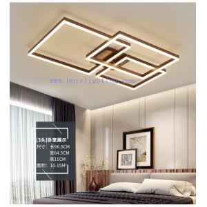 Decorative Modern Rectangle Acrylic LED Suspended Ceiling Lighting 580*450*110MM