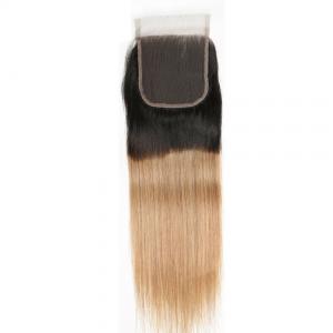 China 1b 27 Straight Virgin 4x4 Lace Closure Hair Pieces For Women'S Thinning Hair supplier