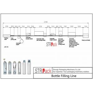 Bag On Valve Aerosol Filling Machine Line / Liquid Bottle Filling Machine Line