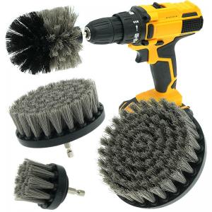 China Household Easy Cleaning 4 Pcs Brush Drill For Kitchen Bathroom Auto Cleaning supplier