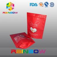 China Red matt surface aluminumf oil bottom gusset bags foe snack / cake packaging on sale