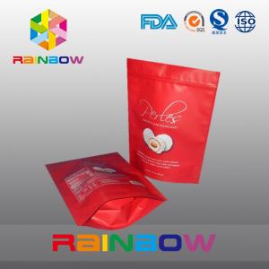 China Red matt surface aluminumf oil bottom gusset bags foe snack / cake packaging supplier