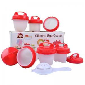 China 6Pcs Egg Cooker Silicone Household Products Hard Boiled Egg Silicone Cups supplier