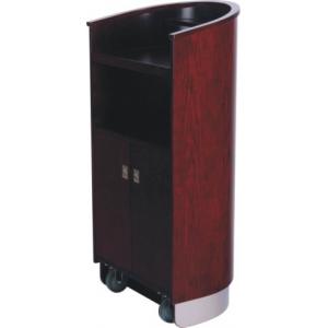 Dark cherry Podium Lecture Stand Solid Wooden Base MDF body