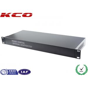 China 1U Rack Mounted Fiber Optic Media Converter / Fiber Optic Video Converter supplier