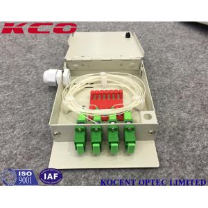 China Indoor Fiber Optic Terminal OTB Wall Mountable Face Plate 4 SC/UPC Adapter Ports supplier