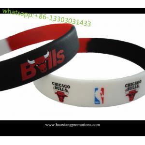 China OEM design all kinds of energy power bangle silicone bracelet,NBA silicone wristband supplier