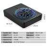 China Subwoofer de automóvil activo de alta potencia de 10 pulgadas de 800W de 3 vías de diseño de araña ultra delgado de audio modelo de control de APP luz de color wholesale