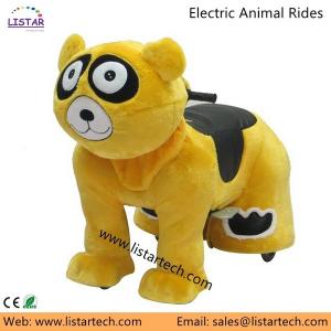Battery Coin Operated Plush Animal Rides, Electric Animal Ride, Coin Operated Animal Ride