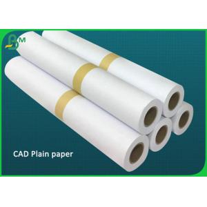 80gsm High Whiteness Roll Plotter CAD Plain Paper Of 36 Inch 42 Inch