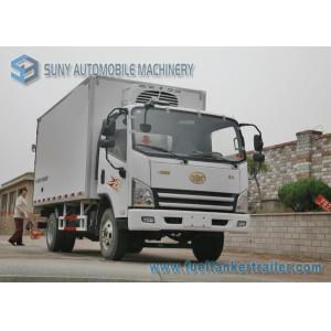 China FAW Light Duty 3000KG Refrigerator Van Truck Fresh Meat And Fish Transport Truck supplier