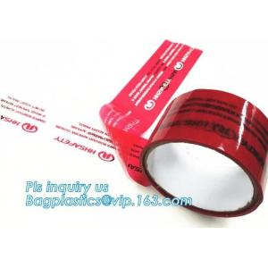 China custom sealing holographic laser rainbow tamper evident security void hologram packing tape,Tamper Evident Security Pack supplier