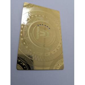 Plastic Metal Lawyer Dentist  Gold Metal Card  With Mirror Effect 85x54mm