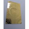 China Plastic Metal Lawyer Dentist Gold Metal Card With Mirror Effect 85x54mm wholesale