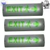 LED Safety Emergency Exit Sign Light With 8W IP65 Waterproof Lithium Battery Wall Mount ABS PC High Brightness