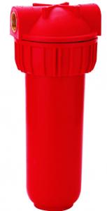 China Red Multi Pure Water Filter Cartridge Housing , FDA Standard Filter Canister Housing on sale 