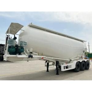 China 53 cbm v type Bulk Cement powder Tank Trailer bulk cement tank semi trailer / dry powder tanker truck supplier