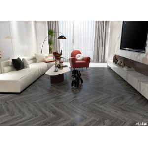 Herringbone SPC Flooring Super Click Waterproof Anti Slip Plastic Home Decor