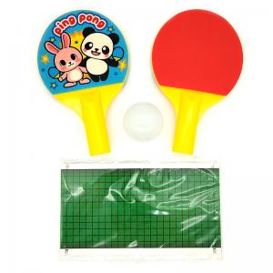Plastic Table Tennis Toy For Kids Promotional Mini Portable Cartoon Racket