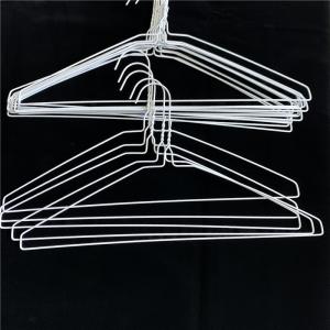 China Electrostatic Spraying Indoor Clothes Hanger , Adult / Kids Wire Hangers For Laundry Store supplier