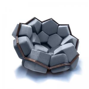 New Designer Creative Molecular Ball Sofa Chair With Velvet Fabric