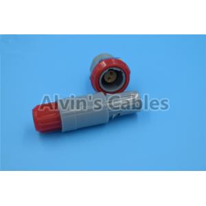 LEMO 2 Pin Connectors Pin Pin 1P PAA / PLA Plastic Plug In Pin Socket 40 Degree Dual Positioning