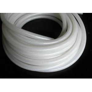 China Polyester Braid Silicone Rubber Tubing , Flexible Silicone Hose Food Grade Without Smell supplier