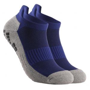 China Men's Sporty Padded Ankle Soccer Socks with Regular Style and Anti Slip Grip Bottom supplier