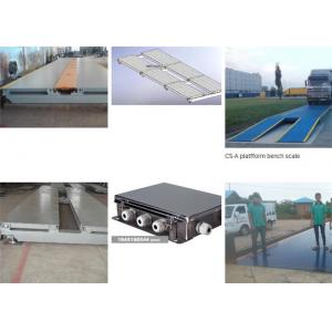 China 80 Ton Electronic Lorry Weighbridge LED Display Type Automatic Reset Force Transmission System supplier