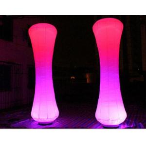 Red Led Wedding Inflatable Led Lighting Tube Hourglass For Elegent Party