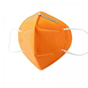 China Colorful Foldable FFP2 Mask Ultrasonic Welded With Adjustable Nose Belt supplier