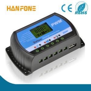 China hanfong  Manufacture Solar Controller 12V 20A PWM Solar Charge Controller with USB charge supplier