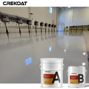 China Self Leveling High Gloss White Epoxy Floor Paint Smooth And Seamless Surface supplier