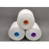 Hanchuan City Spun Polyester Yarn Ne 20/3 Raw White On Dyeable Tube