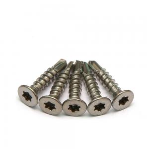 China Hexalobular Socket Countersunk Head Self Drilling Screws A2 Stainless Steel DIN 7504O supplier