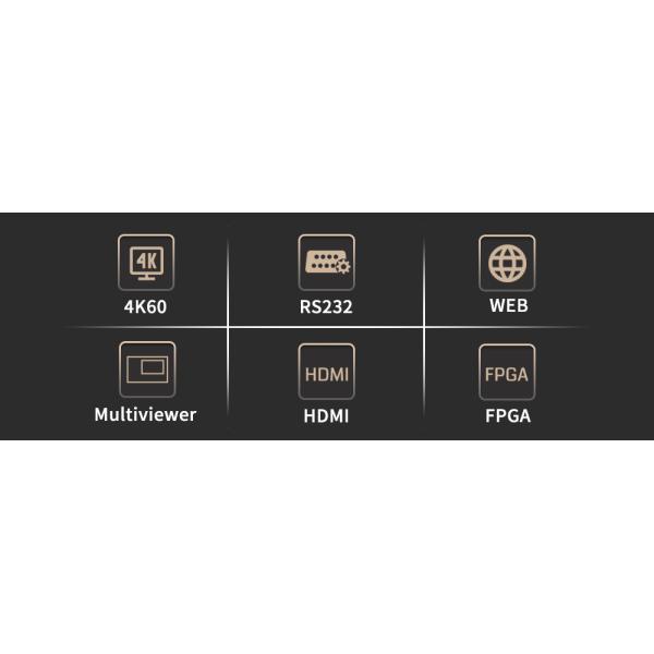 Private Mold HDMI 4K Matrix 4KG Package Weight HDMI Matrix Switch Supporting 4K UHD Video Signal Distribution and Control