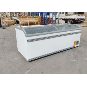 China Supermart Island Chest Display Freezers 2.5 Meters R290 Static Cooling supplier