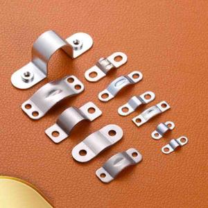 China Silver Hot Galvanized Metal Saddle Clip Corrosion Resistance supplier